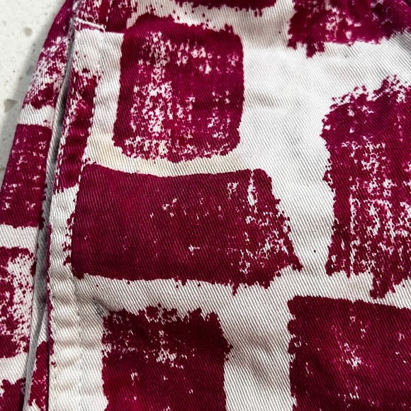 Supreme Belted Shorts Red and White Print - Picture 10 of 12